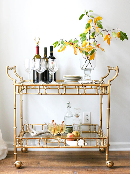 Holiday Bar Cart